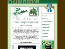 Tablet Screenshot of durbinspub.com